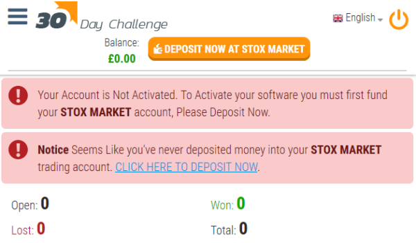 30K Challenge Trading Software