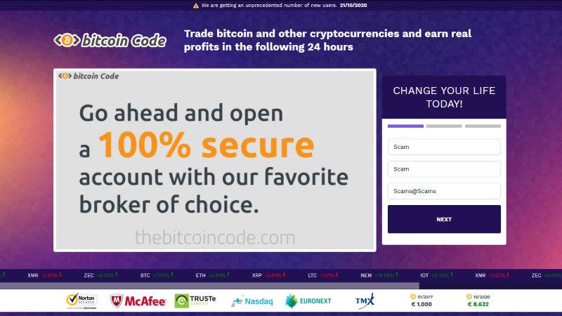 Bitcoin Code Trading App