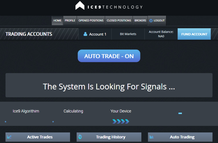 ICE9 Technology Actual Trading Software