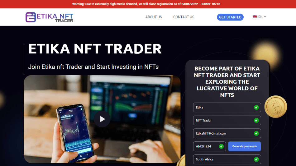 Official Etika NFT Trader Review